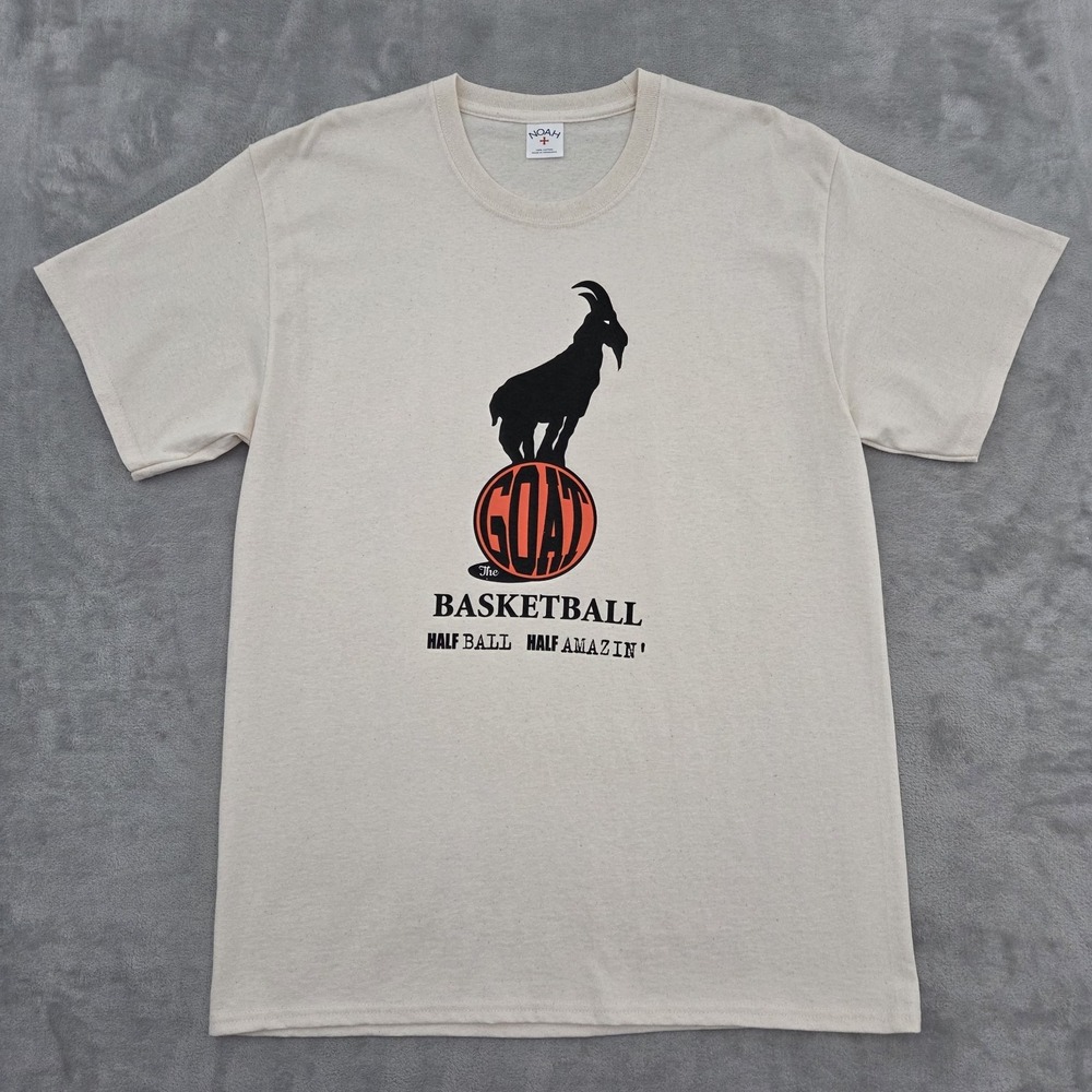 Noah NYC The Goat T-shirt Mens L Basketball Streetwear Graphic Tee Off White